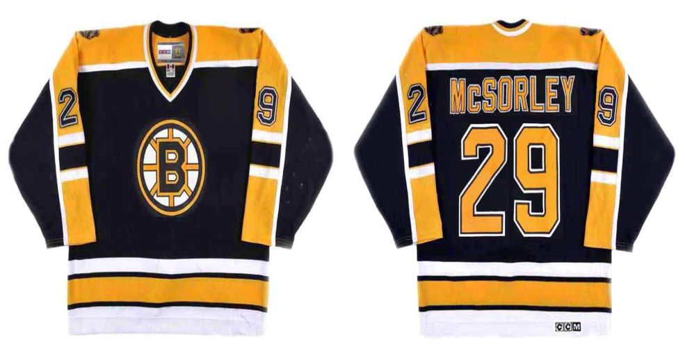 2019 Men Boston Bruins 29 Mcsorley Black CCM NHL jerseys